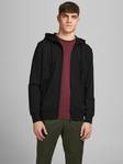 Jack&Jones Hoodie med dragkedja Basic dragkedja svart - Huvtröjor för herrar - 132792 - 1