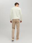 Jack&Jones puuvillainen miesten neule Hill luonnonvalkoinen - Miesten neuleet - 134692 - 2