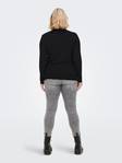 Only Carmakoma pluskoon Pooloneule Venice roll musta - Naisten neuleet - 134222 - 2