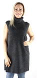 Only lång dam stickad väst Cora long rollneck - Stickat för damer - 129692 - 1