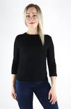Vero Moda naisten ribbipaita Serena 3/4 sleeve musta - Naisten pitkähihaiset paidat - 129952 - 1