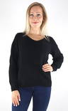 Vila naisten Neule puuvillaa Didi v-neck musta - Naisten neuleet - 131482 - 1