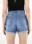 Only dam elastiska jeansshorts ljusblå - Shorts och capribyxor för damer - 136322 - 2