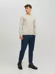 Jack&Jones herrtröja Eemil oatmeal - Stickat för herrar - 137272 - 3