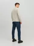 Jack&Jones herrtröja Eemil oatmeal - Stickat för herrar - 137272 - 4