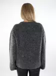 JJXX dam mohair tröja Crew Neck mörkgrå - Stickat för damer - 137492 - 2