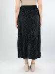 Pieces pilkullinen kietaisuhame Tala Wrap musta/pilkkukuosi - Hameet - 138472 - 2