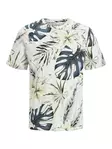 Jack&Jones miesten T-Paita Hawaii valkoinen/kuviollinen - Miesten T-paidat - 138482 - 1