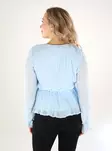 Vero Moda naisten paita Dora Frill Pleat vaaleansininen - Naisten pitkähihaiset paidat - 138822 - 2
