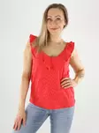 Vila naisten toppi Amalina v-neck hibiscus - Naisten topit - 140882 - 1
