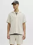 Jack&Jones Kauluspaita Coba antique white/stripes - Miesten kauluspaidat - 140992 - 1