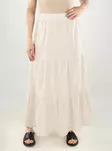 Vero Moda korkeavyötäröinen maxihame Dicthe beige - Hameet - 141032 - 1