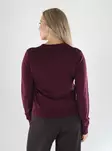 Aware by Vero Moda Tröja LS O-NECK WOOL catawba grape - Stickat för damer - 141472 - 2