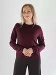 Aware by Vero Moda Tröja LS O-NECK WOOL catawba grape - Stickat för damer - 141472 - 1