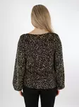 JDY naisten joustava paita Julia V-Neck leopardikuosi - Naisten pitkähihaiset paidat - 137962 - 2