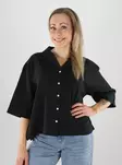 JJXX naisten vohvelikankainen t-paita Global waffle musta - T-shirts för damer - 141102 - 1