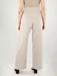 Only naisten joustavat housut Tilda 6-button pants beige/kulta - Byxor för damer - 140362 - 2