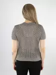 Only naisten neulottu t-paita Saga O-Neck vaaleanruskea - Naisten T-paidat - 138042 - 2