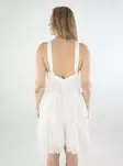 Vero Moda frillahelmainen mekko Felicia Ruffle Short valkoinen - Mekot ja tunikat - 138212 - 2