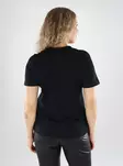 Vero Moda naisten luomupuuvillainen t-paita Paulina musta/hopea - Naisten T-paidat - 139502 - 2