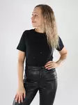 Vero Moda naisten luomupuuvillainen t-paita Paulina musta/hopea - Naisten T-paidat - 139502 - 1