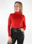 Vero Moda naisten poolopaita Alberte Rollneck punainen - Naisten pitkähihaiset paidat - 137002 - 1
