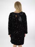 Vila paljettimekko Aria O-Neck Open Back musta - Mekot ja tunikat - 137192 - 2