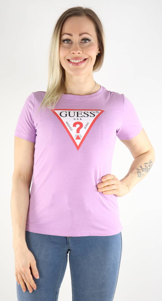 Guess naisten joustava t-paita W1YI1BI3Z11 lila - Naisten T-paidat - 130732 - 1