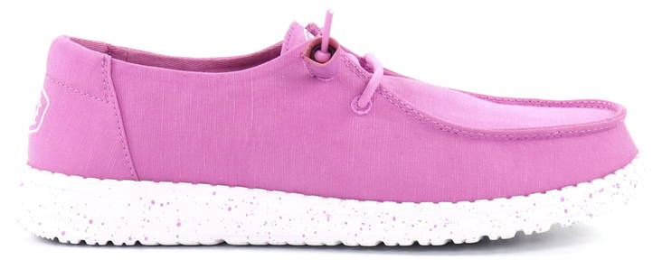 HEYDUDE Skor Wendy Slub Canvas lila - Promenadskor för damer - 133852 - 1