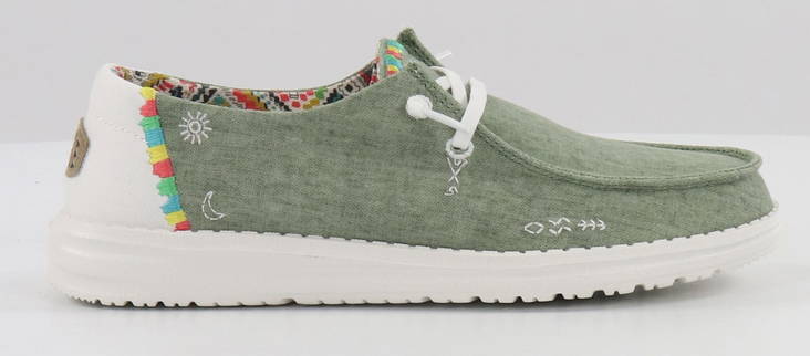 HEYDUDE Skor 40054-337 Wendy Boho Olive - Promenadskor för damer - 133682 - 1