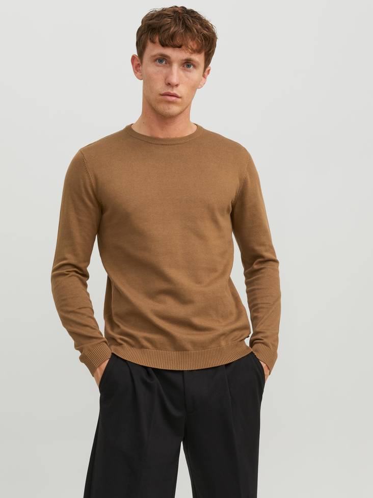 Jack&Jones miesten Puuvillaneule Basic otter - Miesten neuleet - 134372 - 1