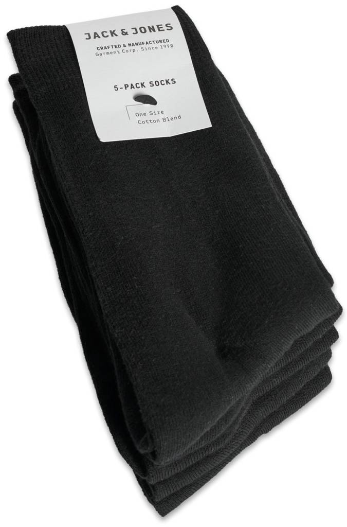 Jack & Jones Strumpor Jens 5 pack svart - Trunks och strumpor för herrar - 122962 - 1