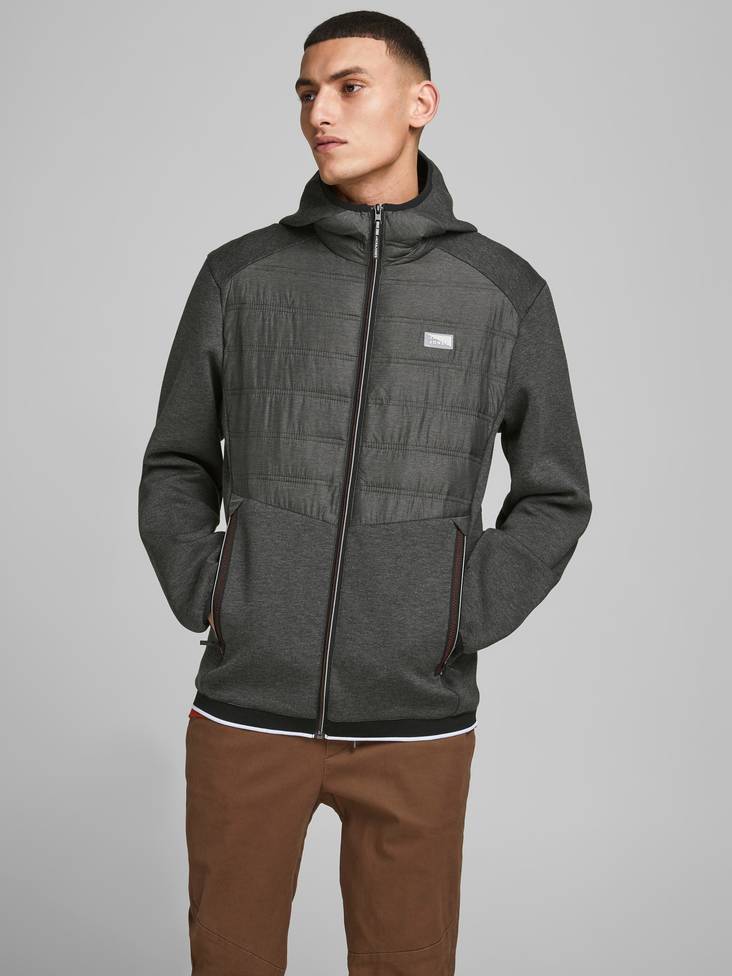 Jack&Jones miesten vettähylkivä takki Toby hybrid musta - Miesten takit - 130832 - 1