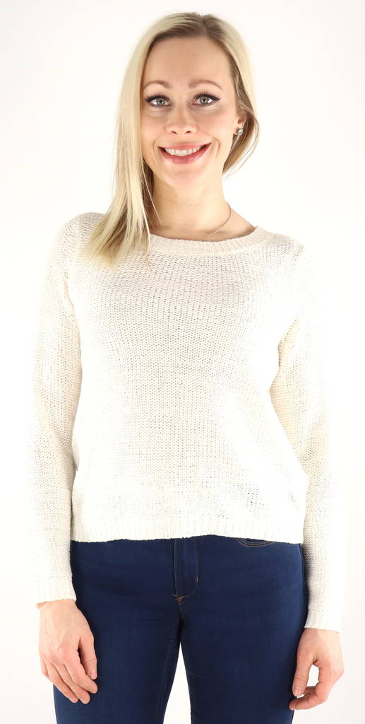 Only naisten Neule Geena xo cloud dancer - Naisten neuleet - 132822 - 1