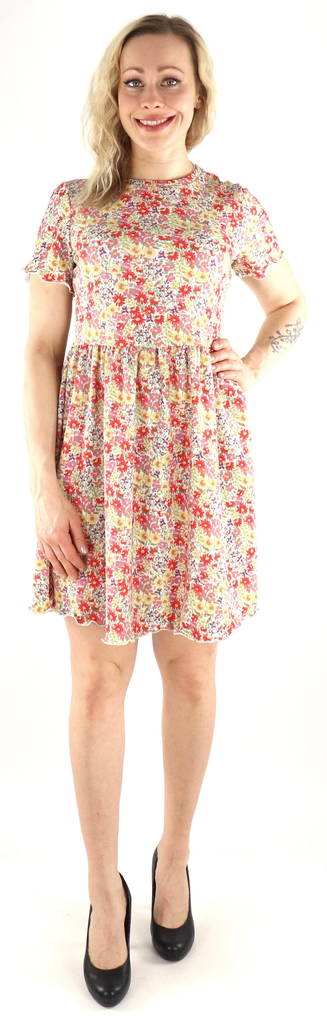Only naisten kukkamekko Hillary short lavender/sunny - Mekot ja tunikat - 133492 - 1