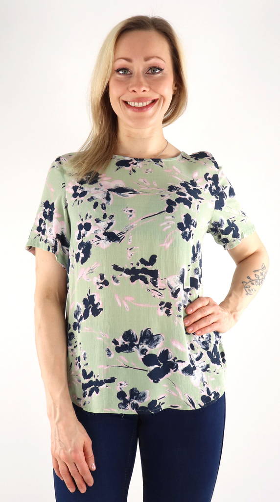 Vero Moda naisten T-Paita Menny reseda/Mille - Naisten T-paidat - 133572 - 1