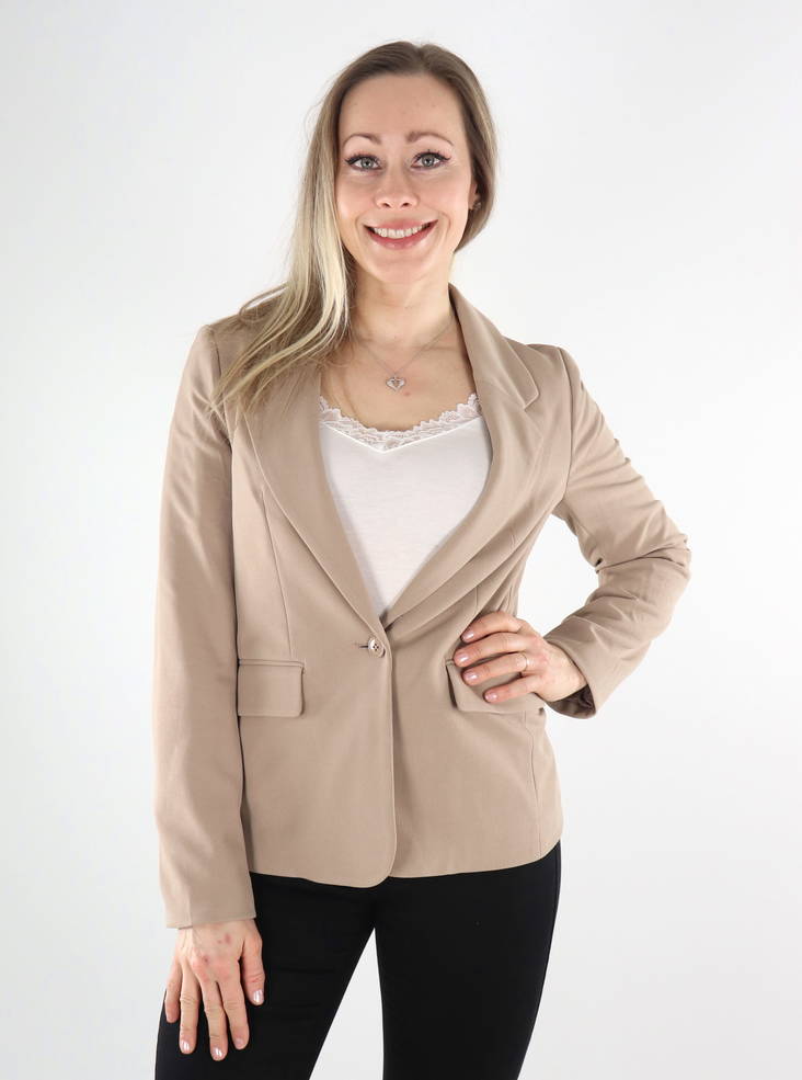 Vero Moda naisten bleiseri Zamira Slim beige - Naisten jakut - 135272 - 1