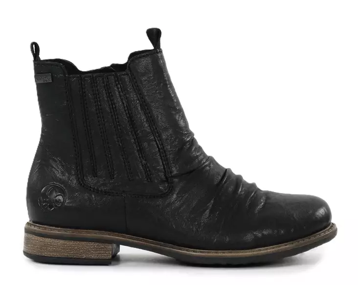 Rieker damstövlar med bred läst 74855-00 svart - Rieker ankelboots - 139022 - 1