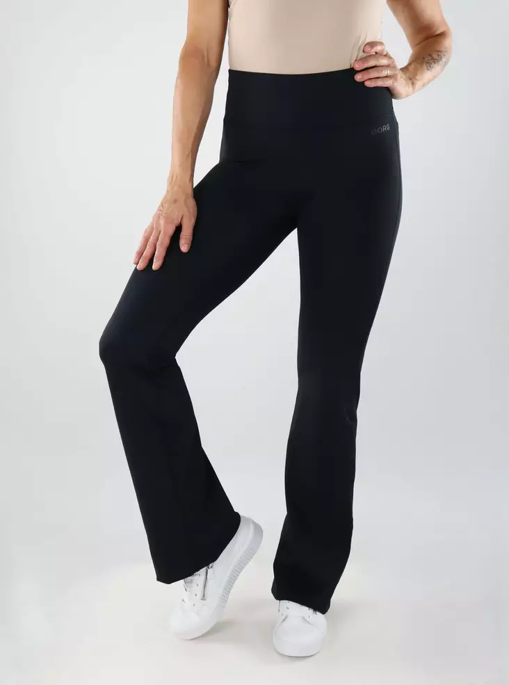 Björn Borg dambyxor med vida ben, Flare Tights, svarta - Byxor för damer - 139082 - 1