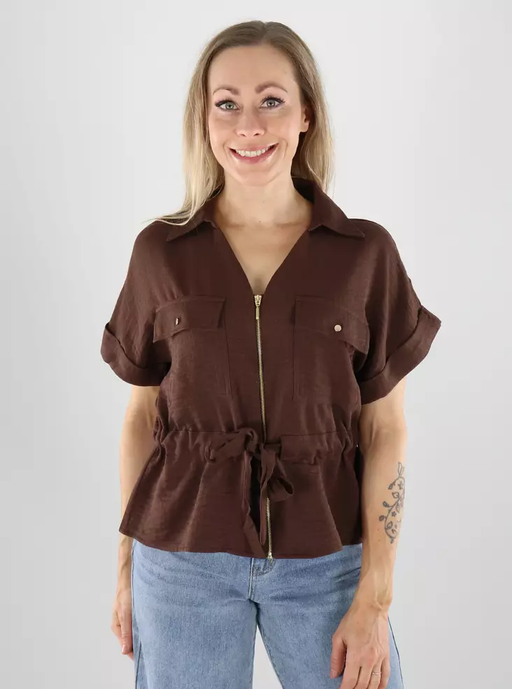 JDY naisten t-paita Mille shirt ruskea - T-shirts för damer - 141182 - 1