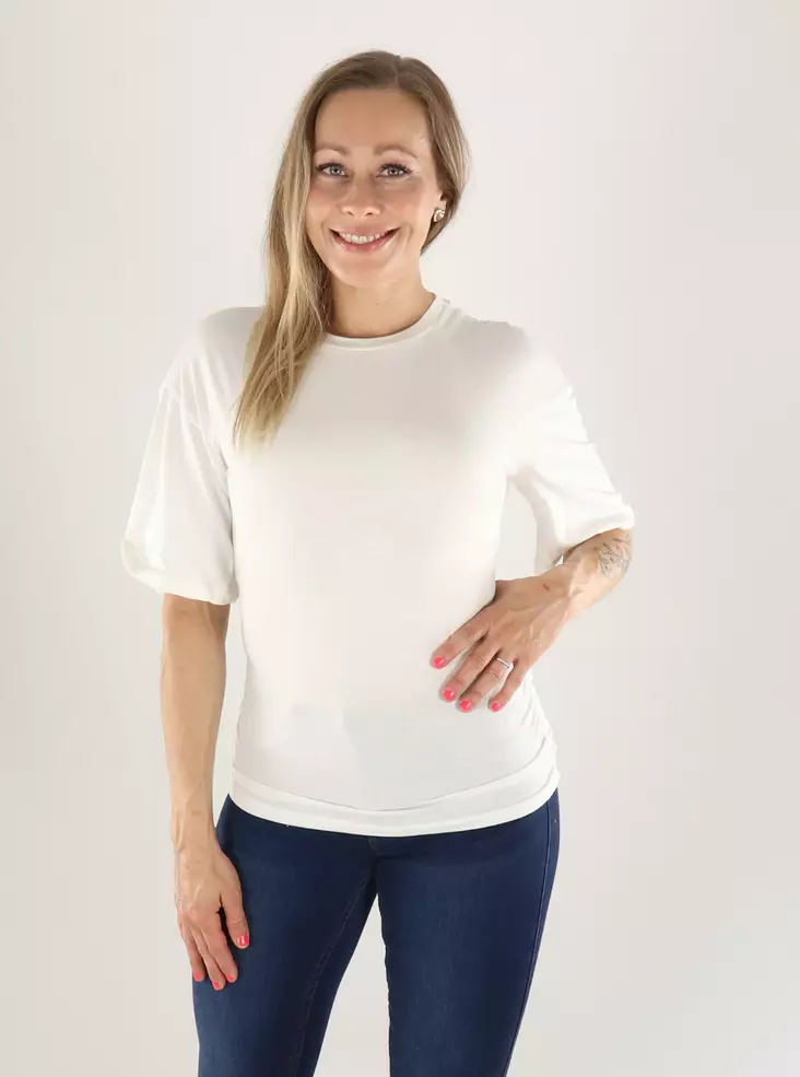 Aware by Vero Moda naisten T-Paita Navaro valkoinen - Naisten T-paidat - 141322 - 1