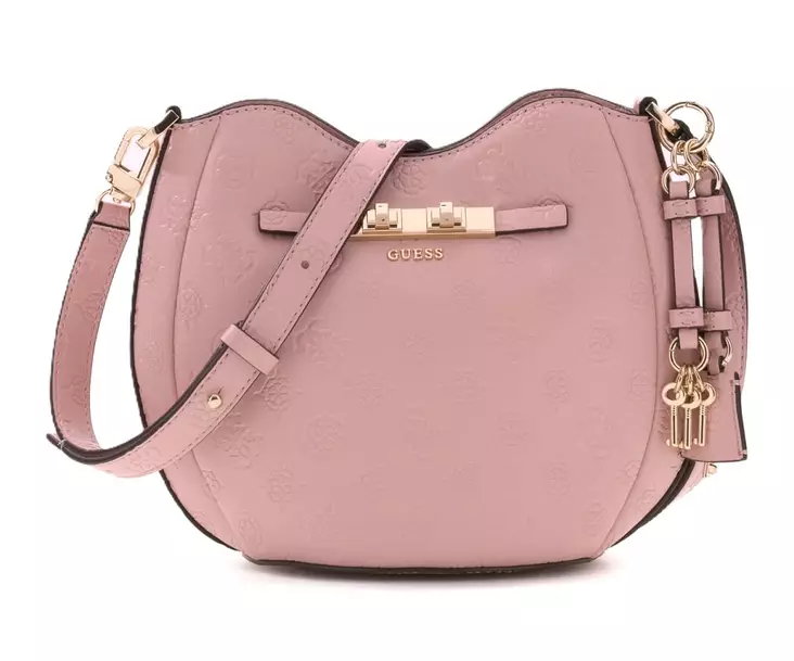Guess Laukku Carmella light pink logo - Käsilaukut - 141512 - 1
