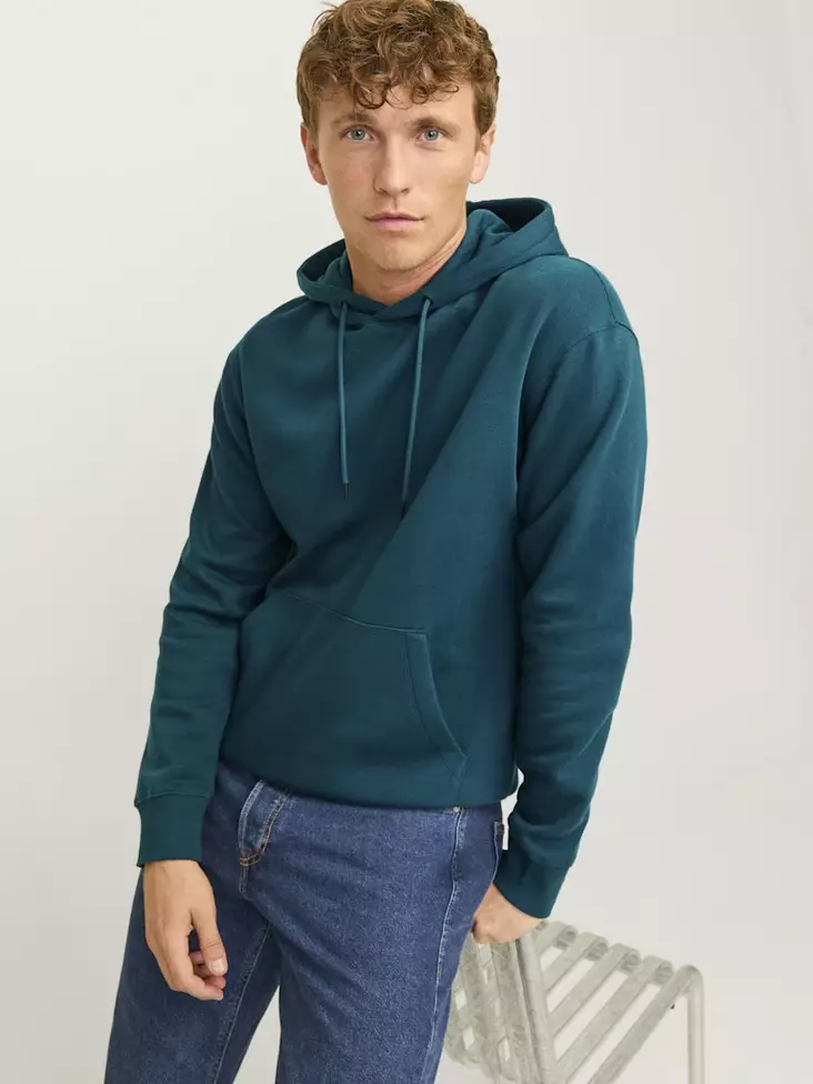 Jack&Jones miesten huppari Star Hood sinivihreä - Miesten hupparit - 136852 - 1