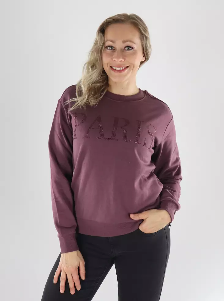 JDY naisten collegepusero Paris huckleberry - Huvtröjor och sweatshirts - 141572 - 1
