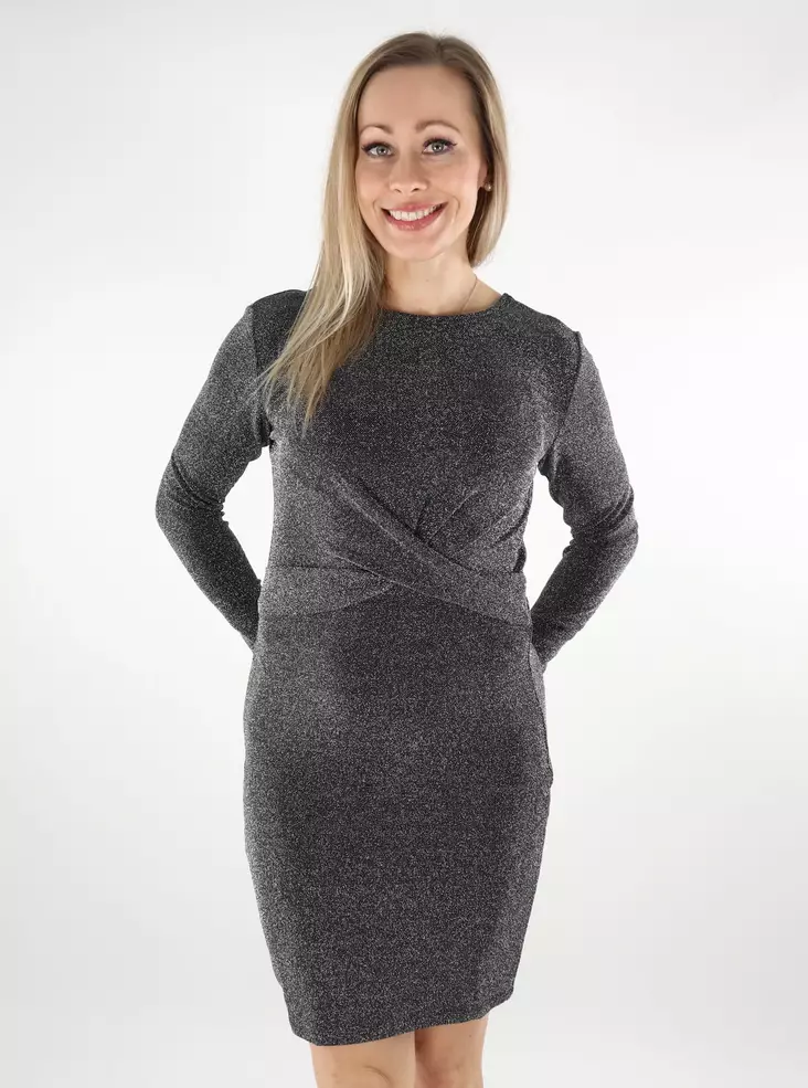 Only glittermekko Queen Twist musta/hopea - Mekot ja tunikat - 137542 - 1