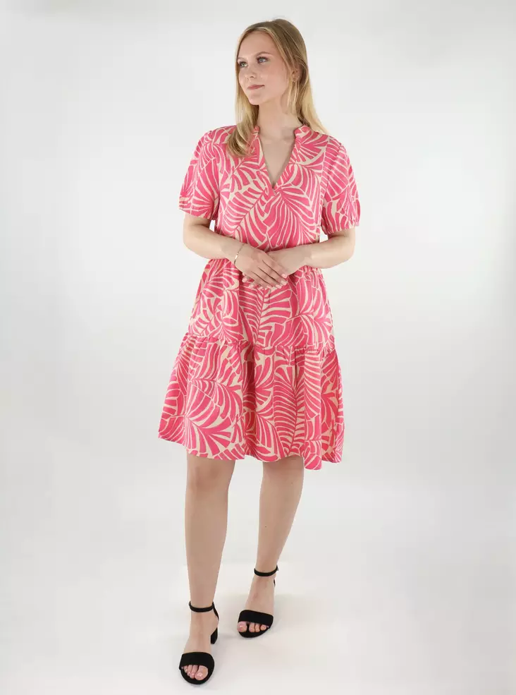 Only kuviollinen mekko ONLNOVA pinkki/beige - Mekot ja tunikat - 138452 - 1