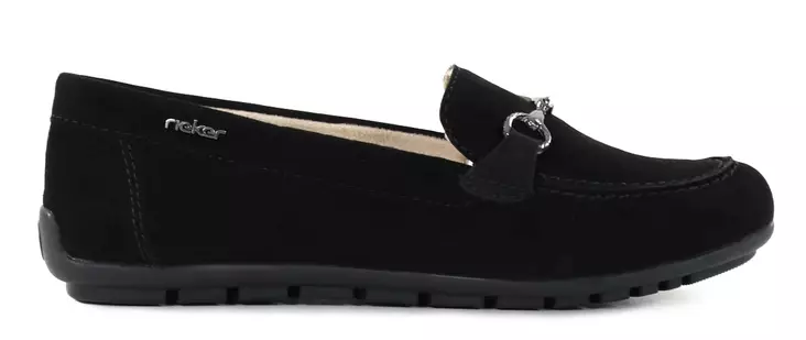 Rieker naisten loafer-malliset kävelykengät 43863-00 musta - Rieker kävelykengät - 140522 - 1