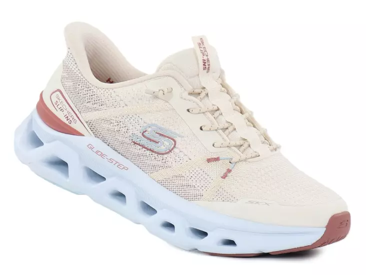 Skechers naisten tennarit 150513/NTLB Glide-step natural/vaaleansininen - Skechers tennarit - 141212 - 1