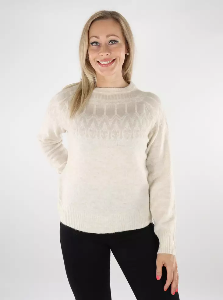 Vero Moda naisten neule Simone Nordic valkoinen - Naisten neuleet - 136822 - 1