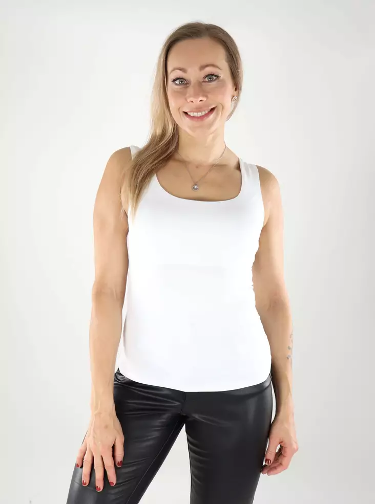 Vila naisten toppi Kenza U-Neck valkoinen - Naisten topit - 139332 - 1